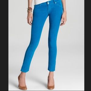 Hudson Corduroy Collin Skinny Pants Teal 28 (6)